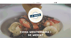 Desktop Screenshot of lasantarestaurant.com